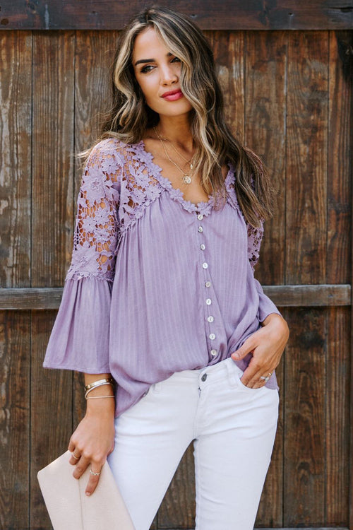 Dream Date Lace Embroidery Top - 3 Colors