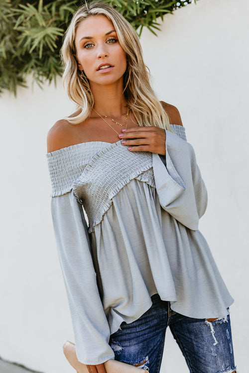 Over Heels V-neck Pleated Flare Top - 6 Colors