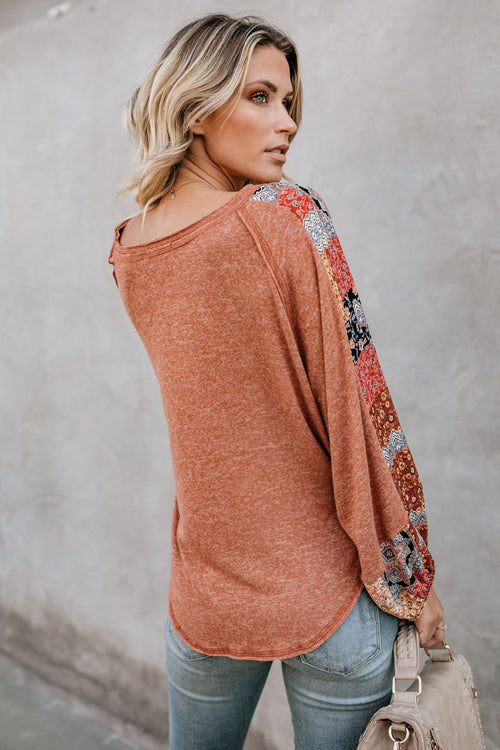 Hidden Garden Boho Chiffon Sleeve Blouse