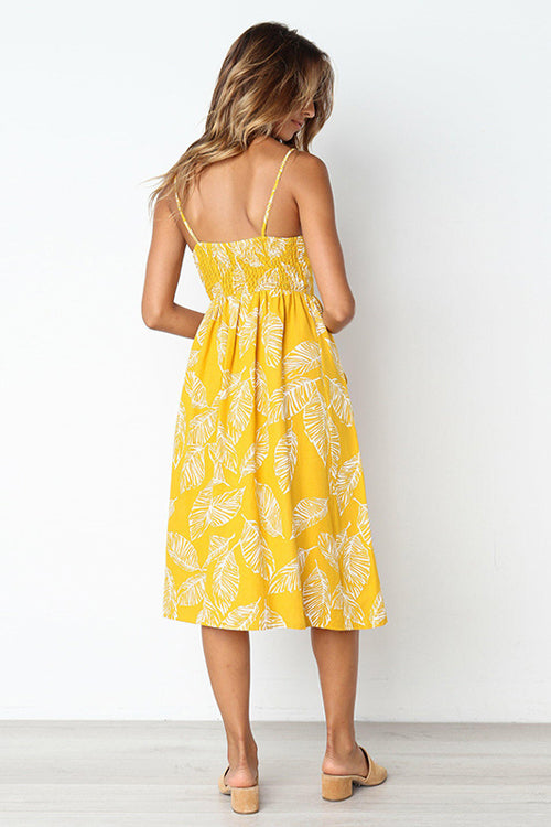 Sunflower Fit&Flare Print Midi Dress - 9 Colors