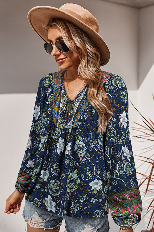 Flourishing Dreams Boho Printed Top - 5 Colors