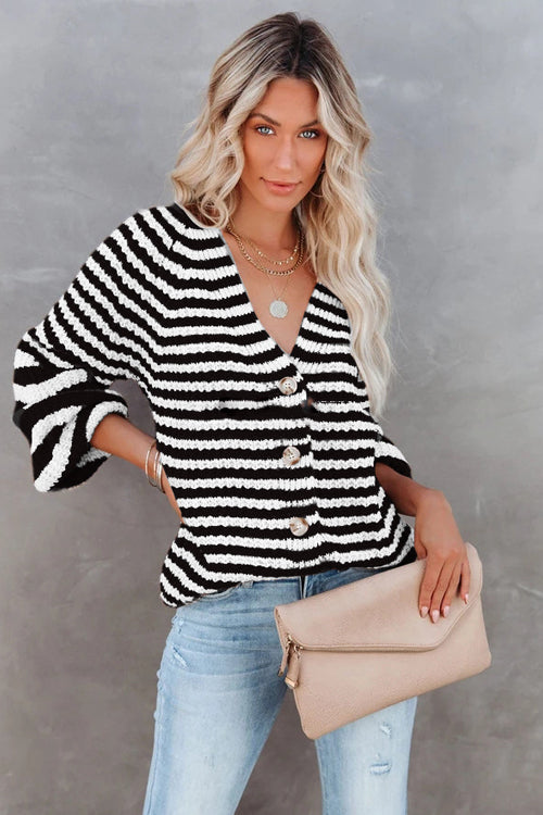 Afternoon Daydream Striped Knit Cardigan