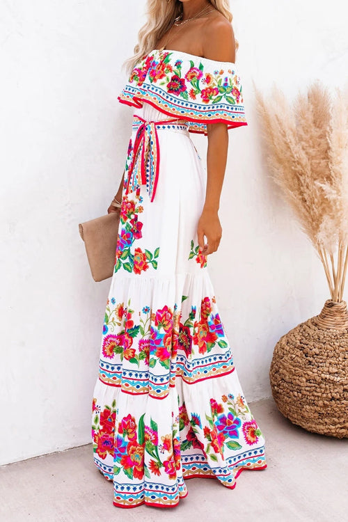 Lost In The Moment Boho Print Maxi Dress - 4 Colors