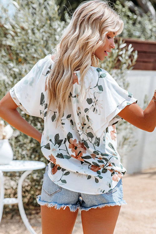 Blissful Getaway Floral Print Button-Up Top - 6 Colors