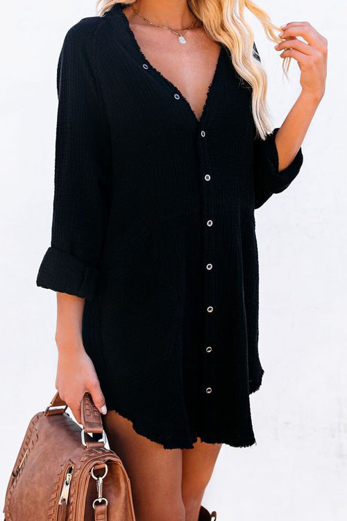 My Perfect Day Pocket Button Down Tunic - 4 Colors