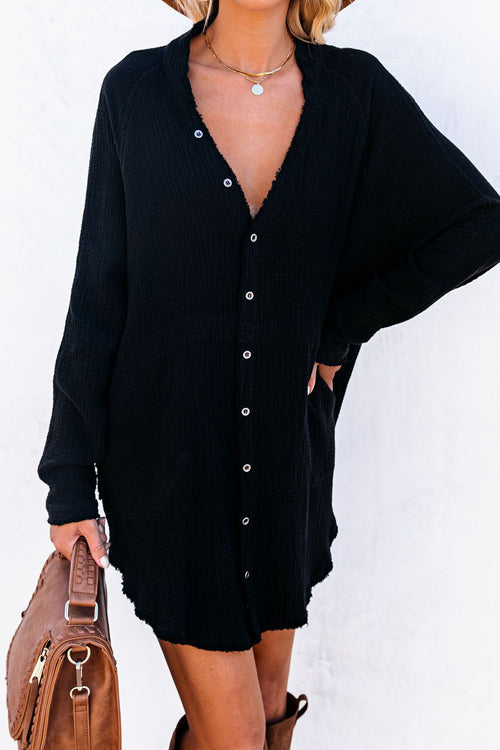 My Perfect Day Pocket Button Down Tunic - 4 Colors