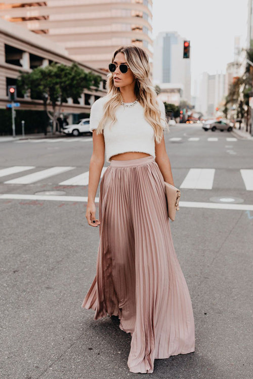 long pleated skirt dress Black Long Pleated Skirt Timeless Luxury