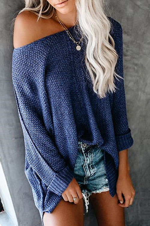 Daydreams Long Sleeve Knit Sweater Top - 2 Colors