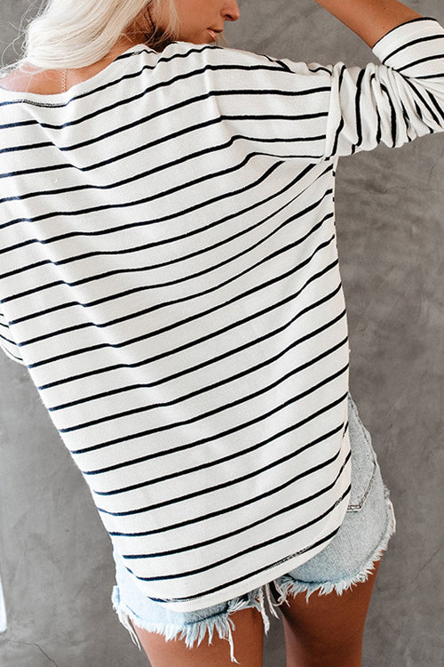 Easy Peasy Striped Long Sleeve Top