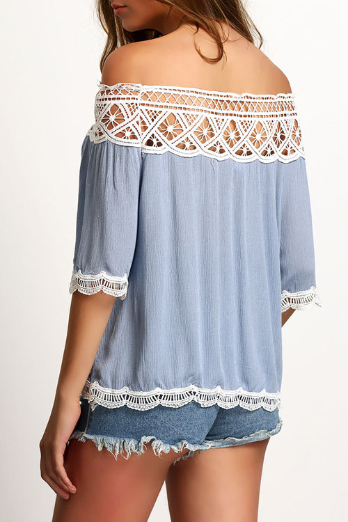 Sweet Memories Off the Shoulder Eyelet Top - 3 Colors