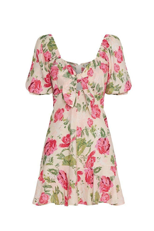 Love Lasts Forever Rose Print Mini Dress