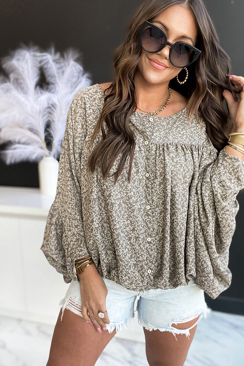 Win You Over Printed Long Sleeve Top - 2 Colors