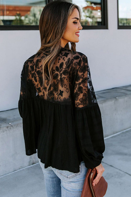 Daydream Lace Embroidery Button Up Top - 2 Colors