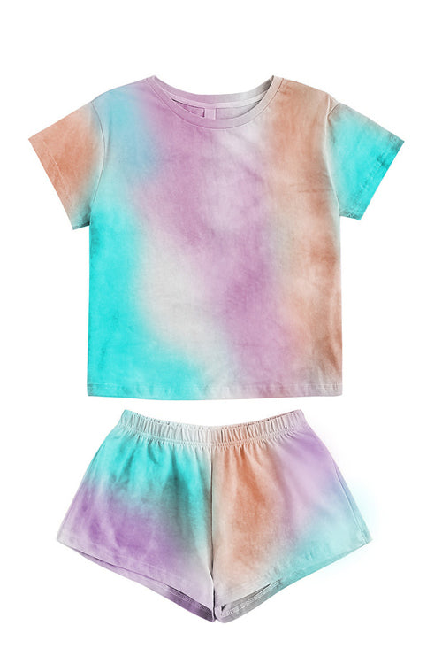 Pure Relaxation Short Sleeve Tie-Dye Suit - 2 Colors