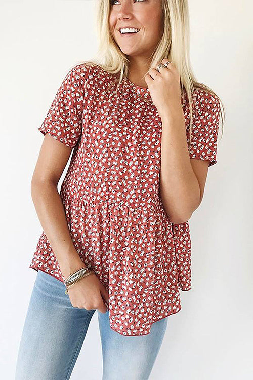 Pleasant Surprise Floral Print Tee - 4 Colors