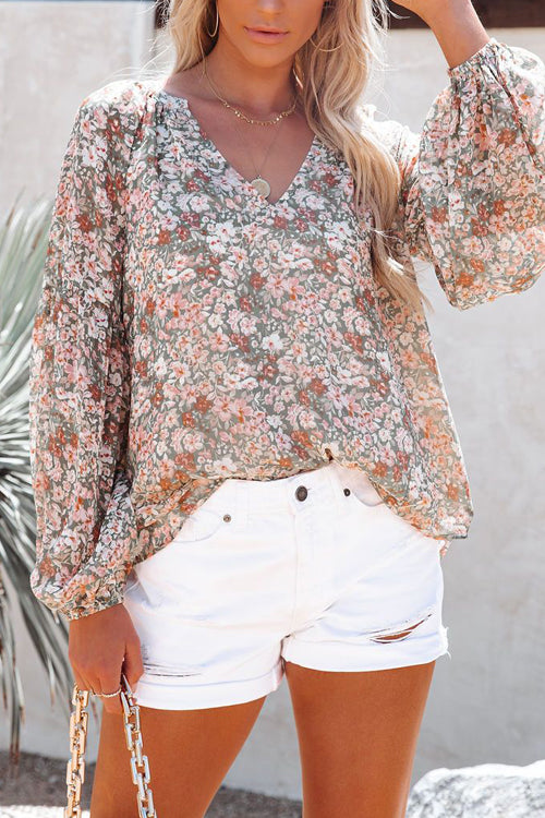 Best Blooms Floral Print Chiffon Top - 3 Colors