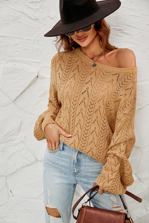 More To Love Tie-Back Knit Sweater - 2 Colors