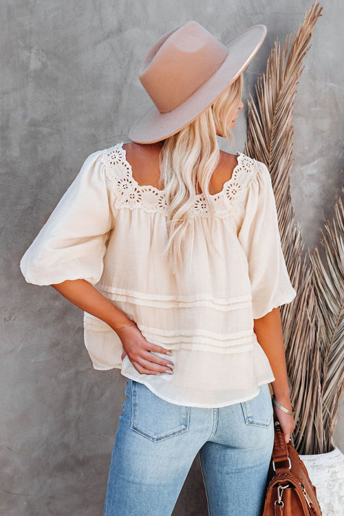 Fresh Outlook Lace Princess Top