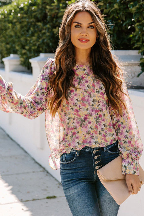 Even Sweeter Floral Printed Smocked Top