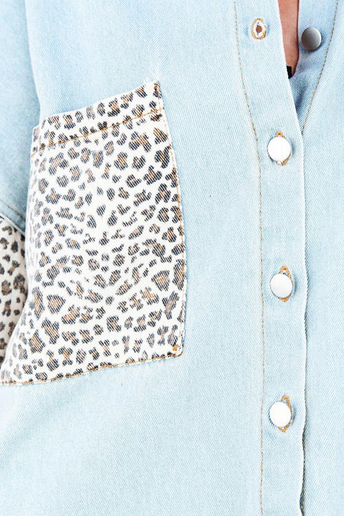 Groove Leopard Denim Jacket