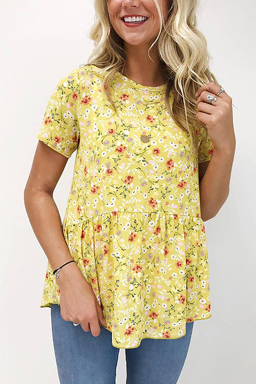 Pleasant Surprise Floral Print Tee - 4 Colors