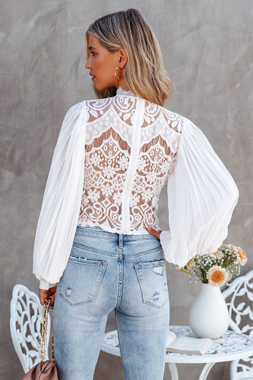 Lovely Lifestyle Lace Embroidered Shirt