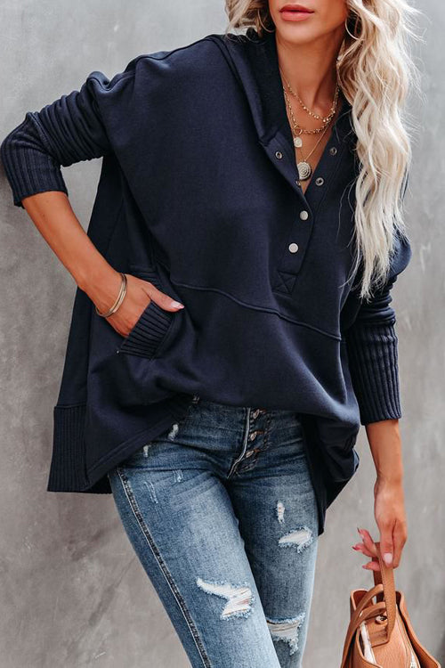 Get Going Cotton Pocket Hoodie Top - 8 Colors