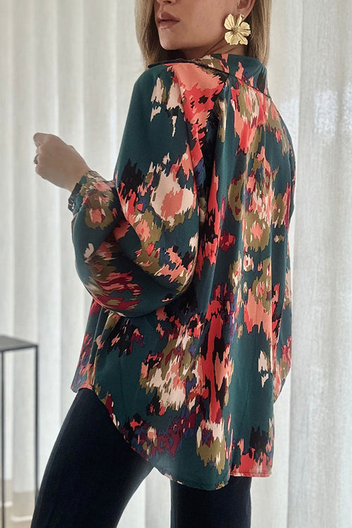 Never Been Better Floral Print Statement Sleeve Top - 4 Colors