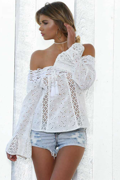 Lace Long Sleeve Homestead Top