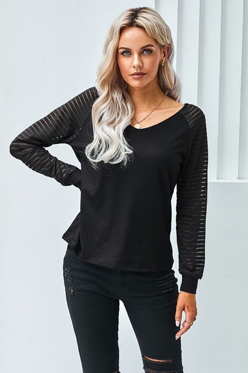 Open To Love Striped Long Sleeve Top - 4 Colors