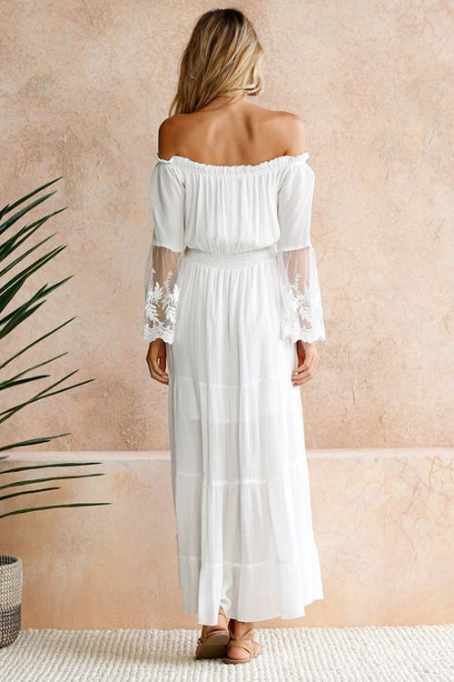 Fairy tale Lace Sleeve Maxi Dress