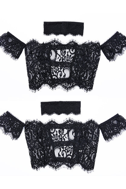 Lace Off the Shoulder Lingerie