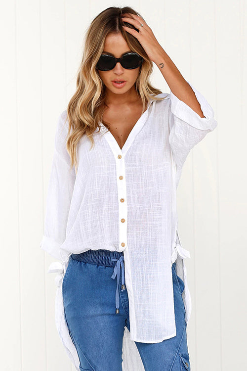 Country Club Oversize Long Sleeve Shirt - 3 Colors
