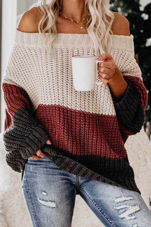 Warm You Up Striped Knit Sweater