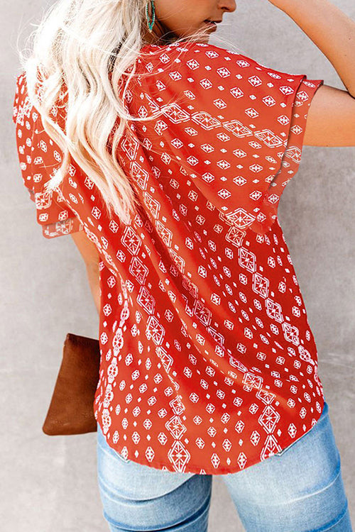 Blissful Getaway Floral Print Button-Up Top - 6 Colors