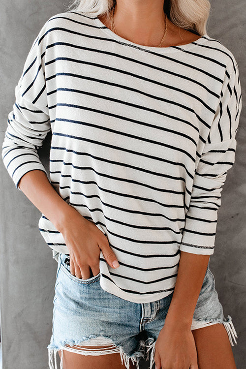 Easy Peasy Striped Long Sleeve Top