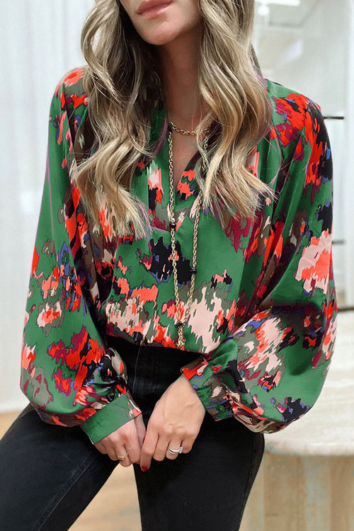 Never Been Better Floral Print Statement Sleeve Top - 4 Colors