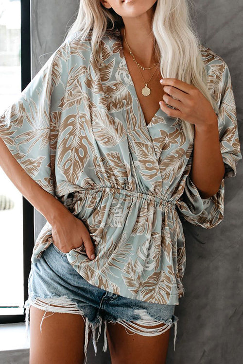 Need You Here Floral Print Wrap Top - 3 Colors