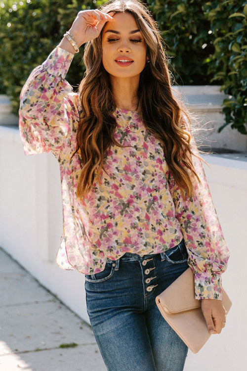 Even Sweeter Floral Printed Smocked Top