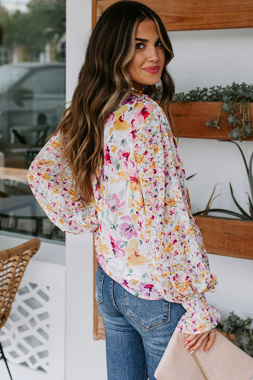 Desert Days Sheer Floral Print Top