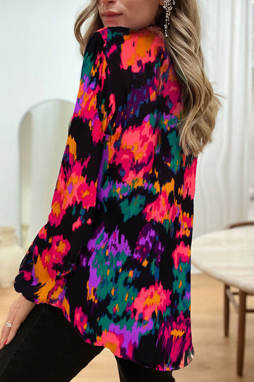 Never Been Better Floral Print Statement Sleeve Top - 4 Colors