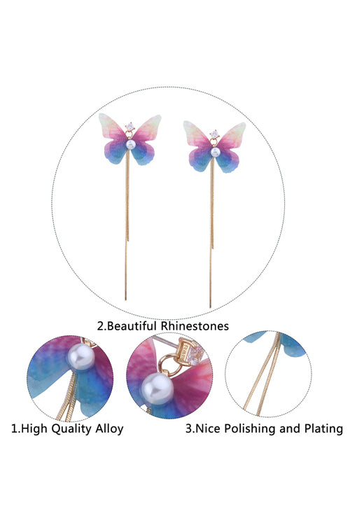 Rhinestones Butterfly Elegant Earrings