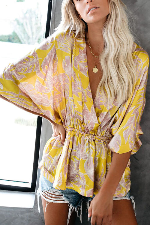 Need You Here Floral Print Wrap Top - 3 Colors