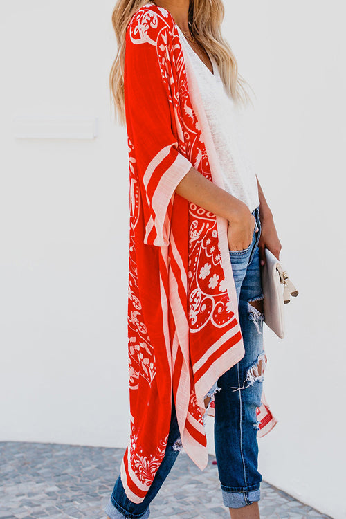 Heat Wave Boho Print Kimono - 3 Colors