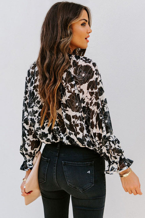 Dreamy Days Button Up Printed Top - 2 Colors