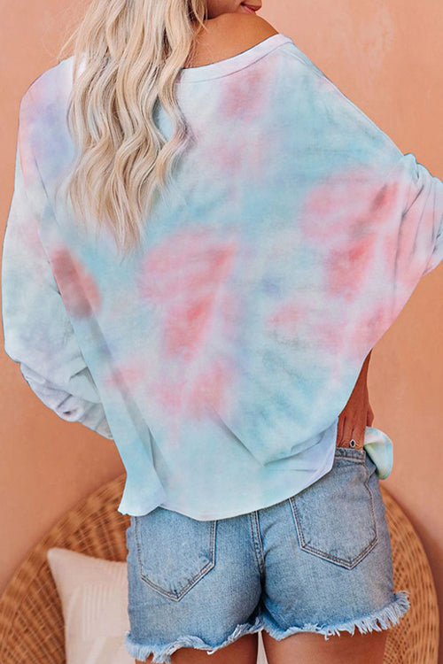 Good Luck Tie-Dye Long Sleeve Top