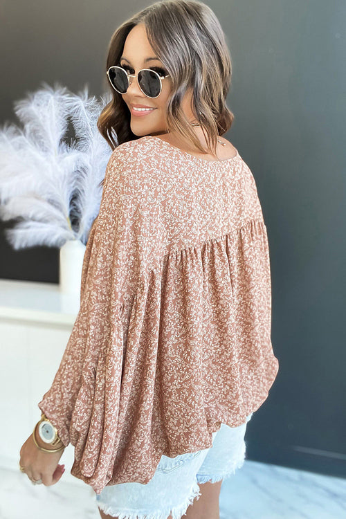 Win You Over Printed Long Sleeve Top - 2 Colors