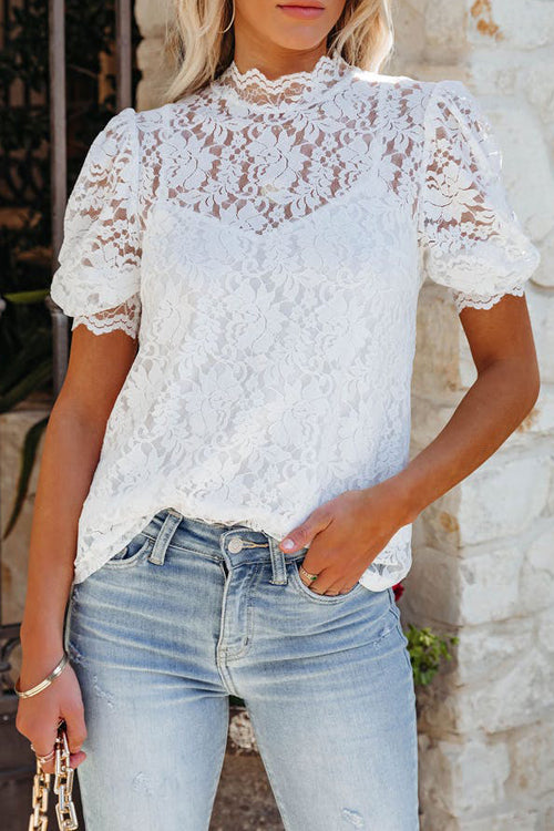Time For Sunshine Lace Top - 3 Colors
