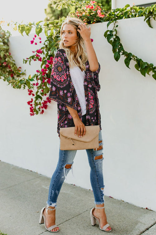 Lucky Break Boho Print Duster - 4 Colors