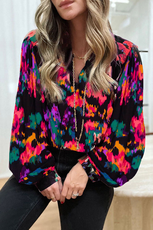 Never Been Better Floral Print Statement Sleeve Top - 4 Colors